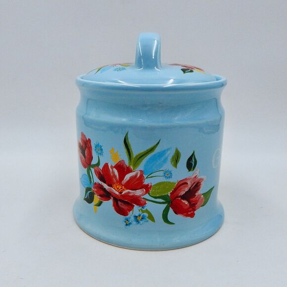 The Pioneer Woman Fresh Garlic Keeper Spring Bouquet Floral Stoneware 2019 - Picture 4 of 9